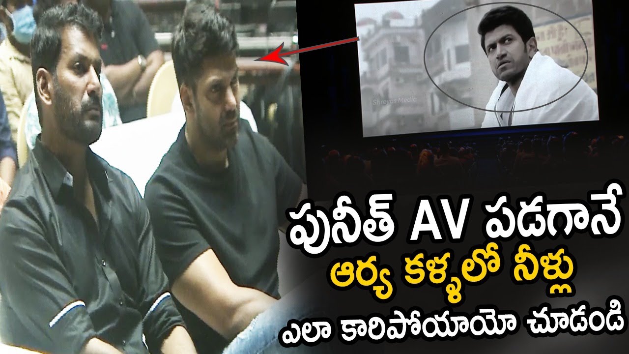 Arya Emotional While Seeing Puneeth Raj Kumar AV In His Enemy Movie Pre Release Function | IATV
