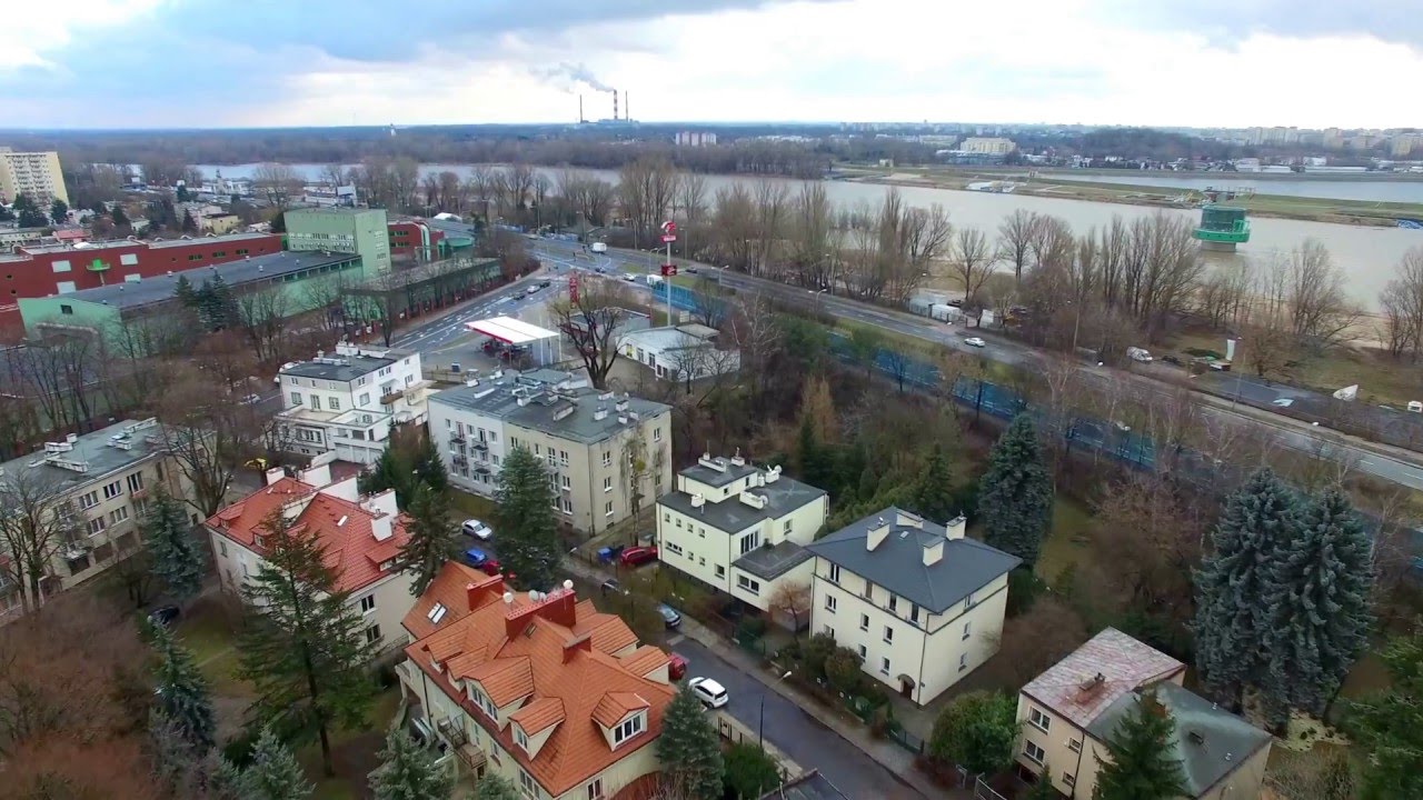 Warszawa Saska Kępa drona phantom pro 4 K