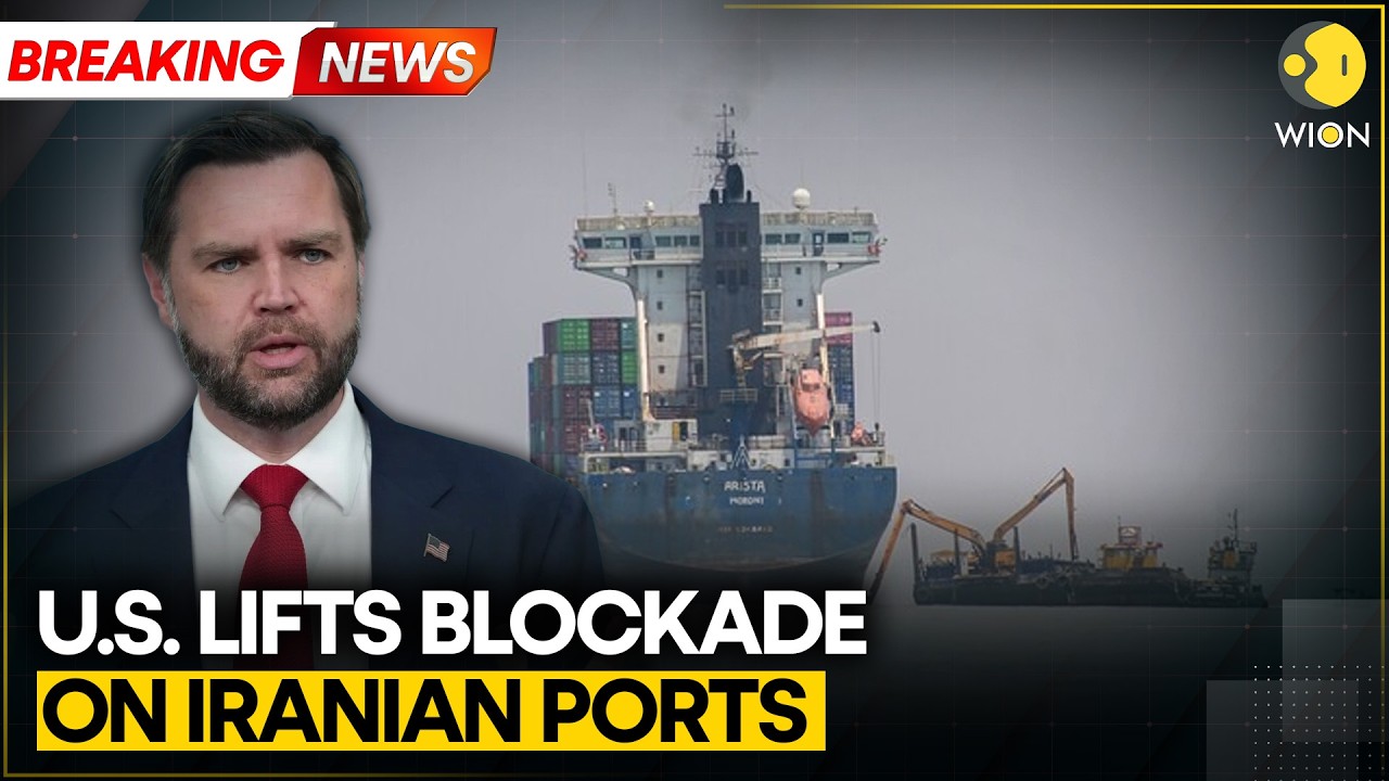 U.S. Military Announces Lifting Of Naval Blockade Of Iranian Ports After 66 Days | WION Breaking