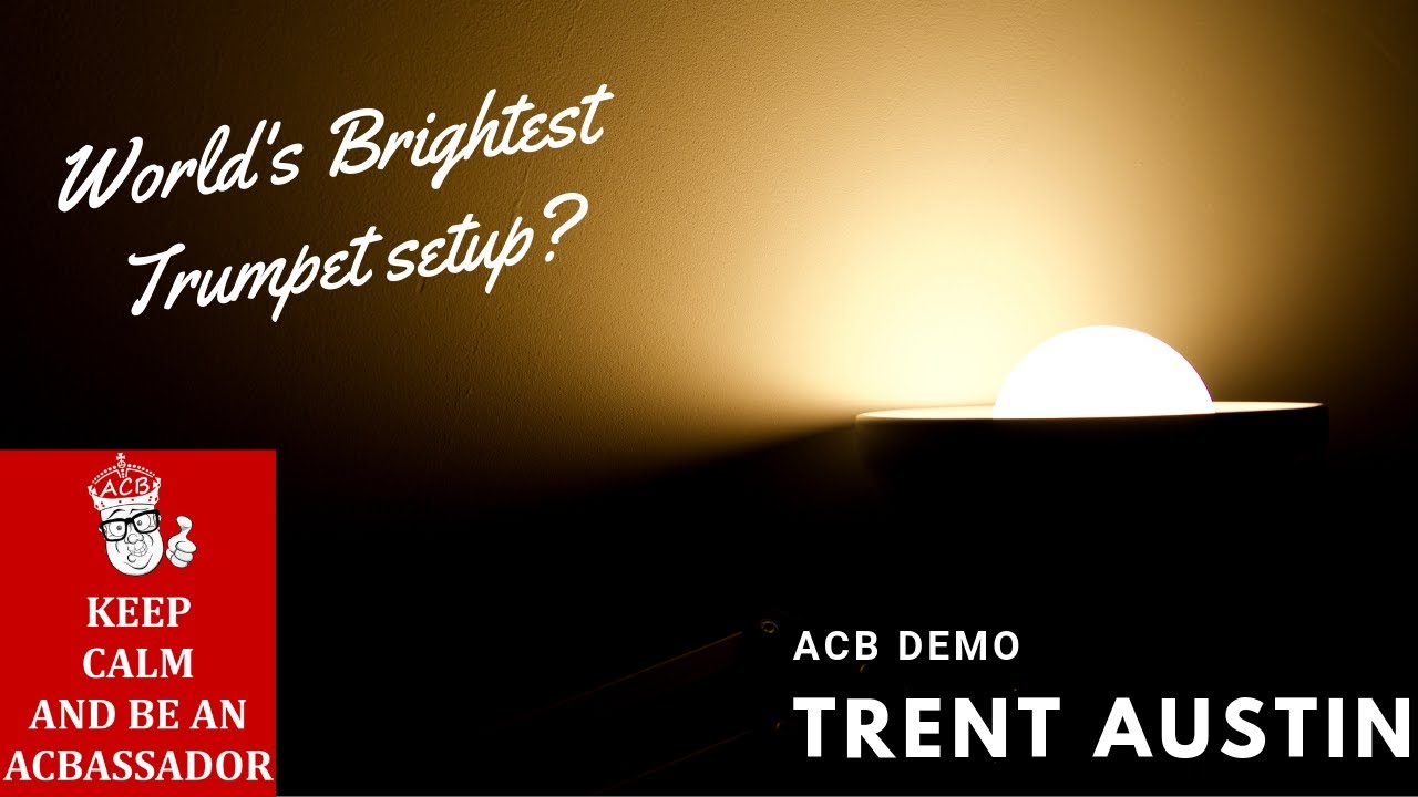 Is this the World's  Brightest Trumpet Setup? We think so! Featuring the ACB El Gato Mouthpiece