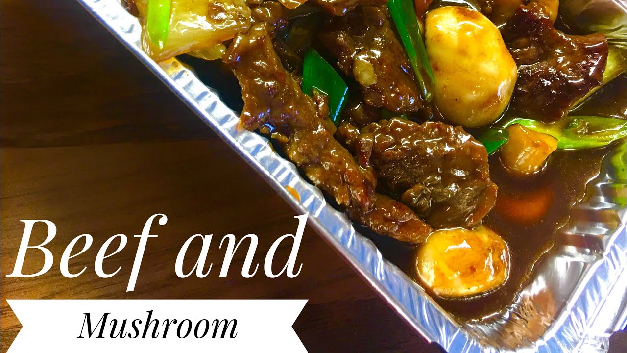 Beef and Mushroom Chinese Takeaway Style