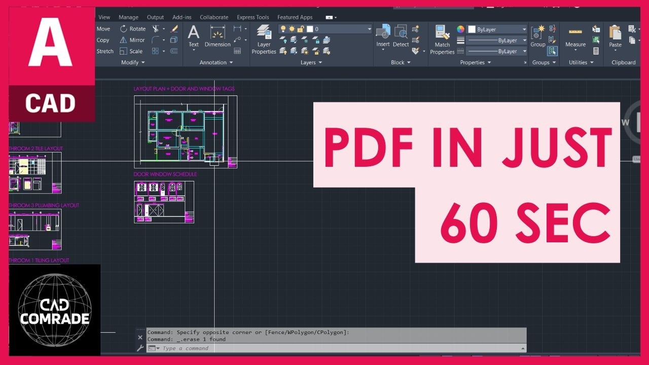 Как создать PDF-файл чертежа в AutoCAD