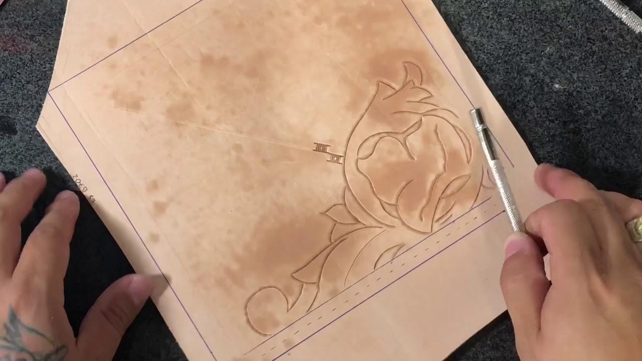 Aprendiendo a cincelar 5: delinear con sombreador y cincel petatillo