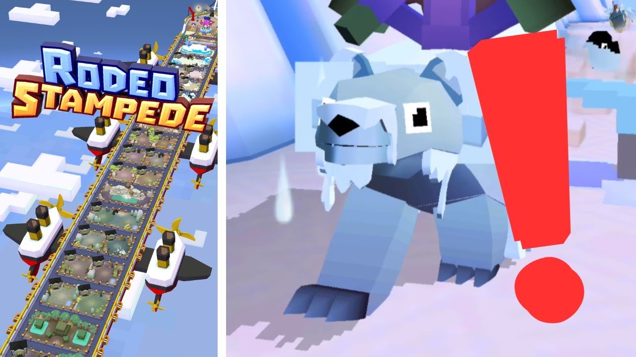 SAVED POLAR BEAR in RODEO STAMPEDE
