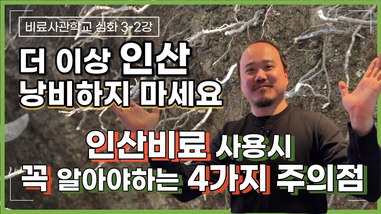 인산비료 그 동안 이렇게 버려지고 있었습니다. 인산비료를 버리지 않는 4가지 주의점 | 용성인비 용과린 과석 | 비료사관학교 3-2편 | 농사 100단