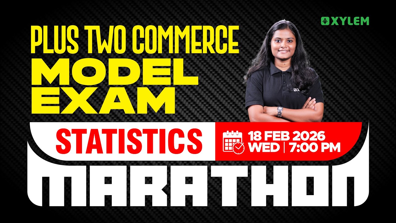 Plus Two Commerce Model Exam - Statistics | MARATHON | Xylem Plus Two Commerce
