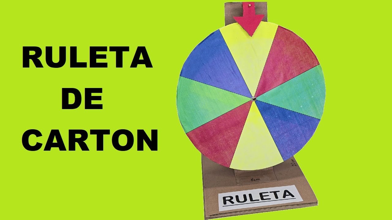 Como Hacer una Ruleta de Cart&oacute;n