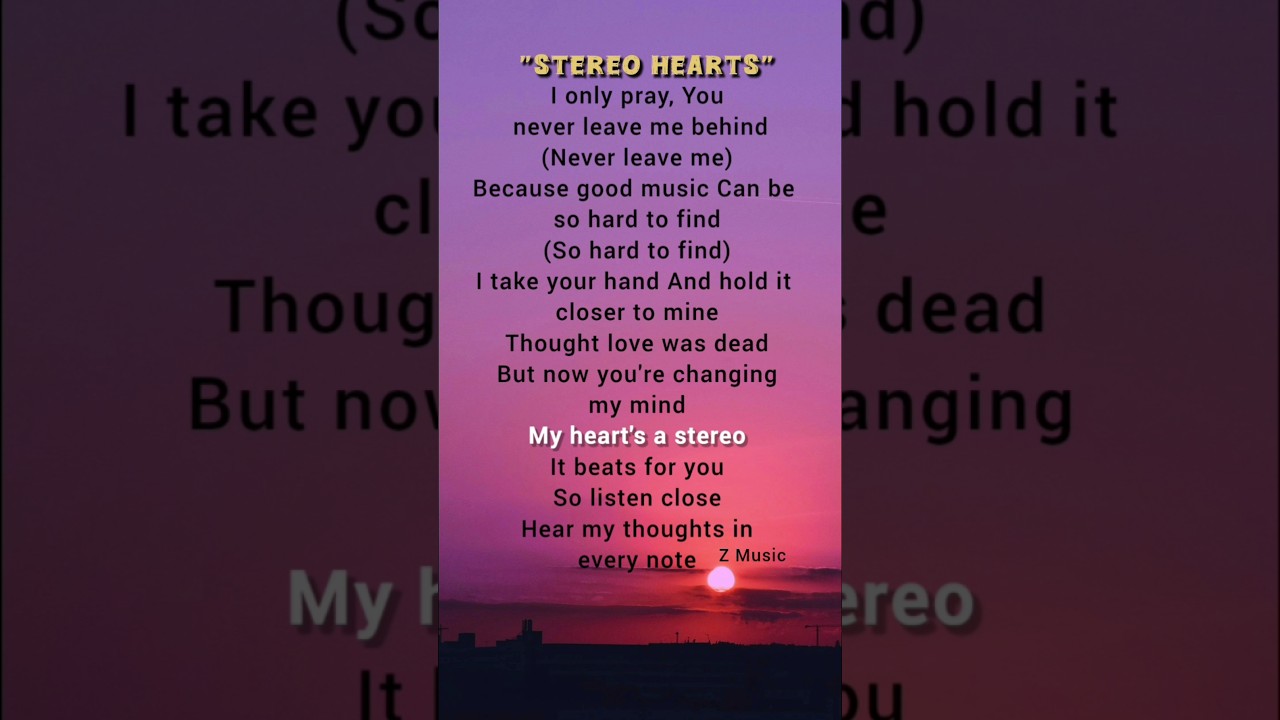 Gym Class Heroes - Stereo Hearts (Lyrics) | Heart Stereo