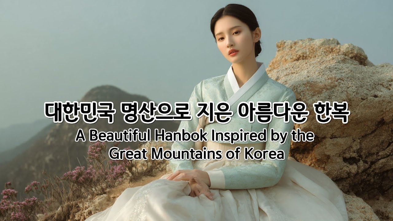 대한민국 명산으로 지은 아름다운 한복  A beautiful hanbok made from Korea’s famous mountains