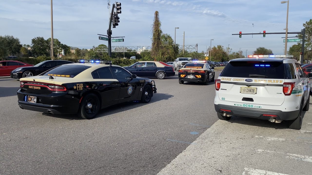 FHP, Orlando PD, Orange & Osceola Sheriff MASSIVE response to shooting scare at Premium Outlets [4K]