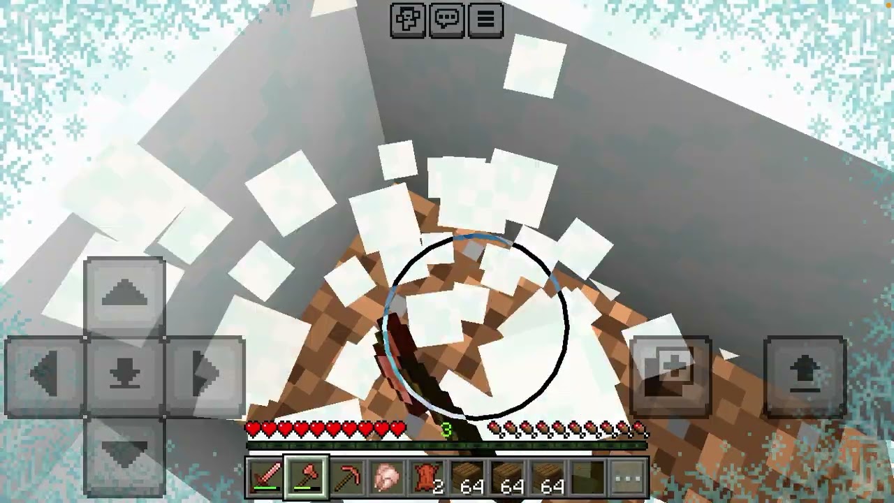 Minicraft da kardan adam adasında berat olmadan tahta topladım😕