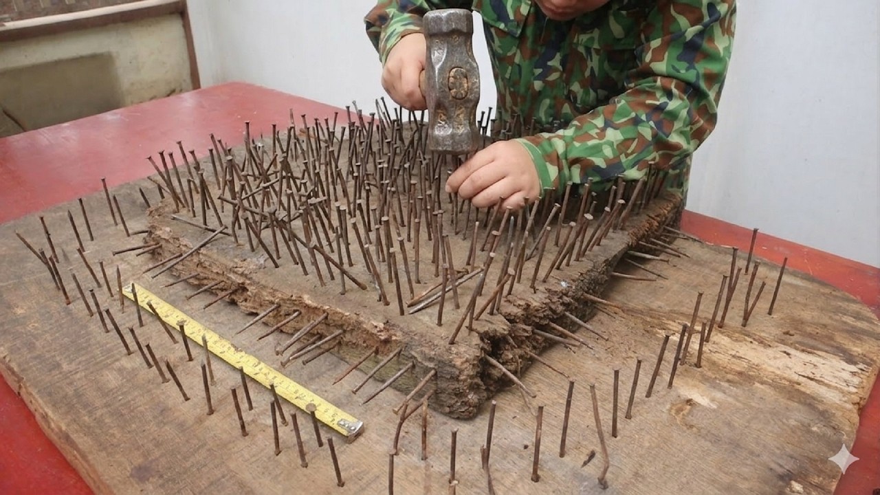 Nobody Wanted These Lots of Nails Rotten Scraps Wood…  Until the Million-Dollar Masterpiece Appears!