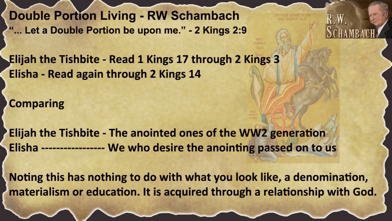 Double Portion Living - RW Schambach