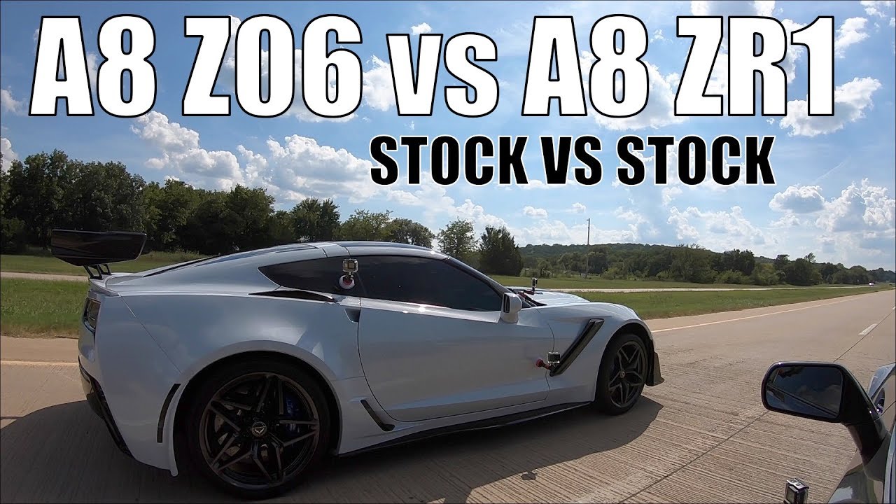 STOCK C7 A8 Z06 VS STOCK C7 A8 ZR1 DOING SOME PULLS. IS IT VERY CLOSE??