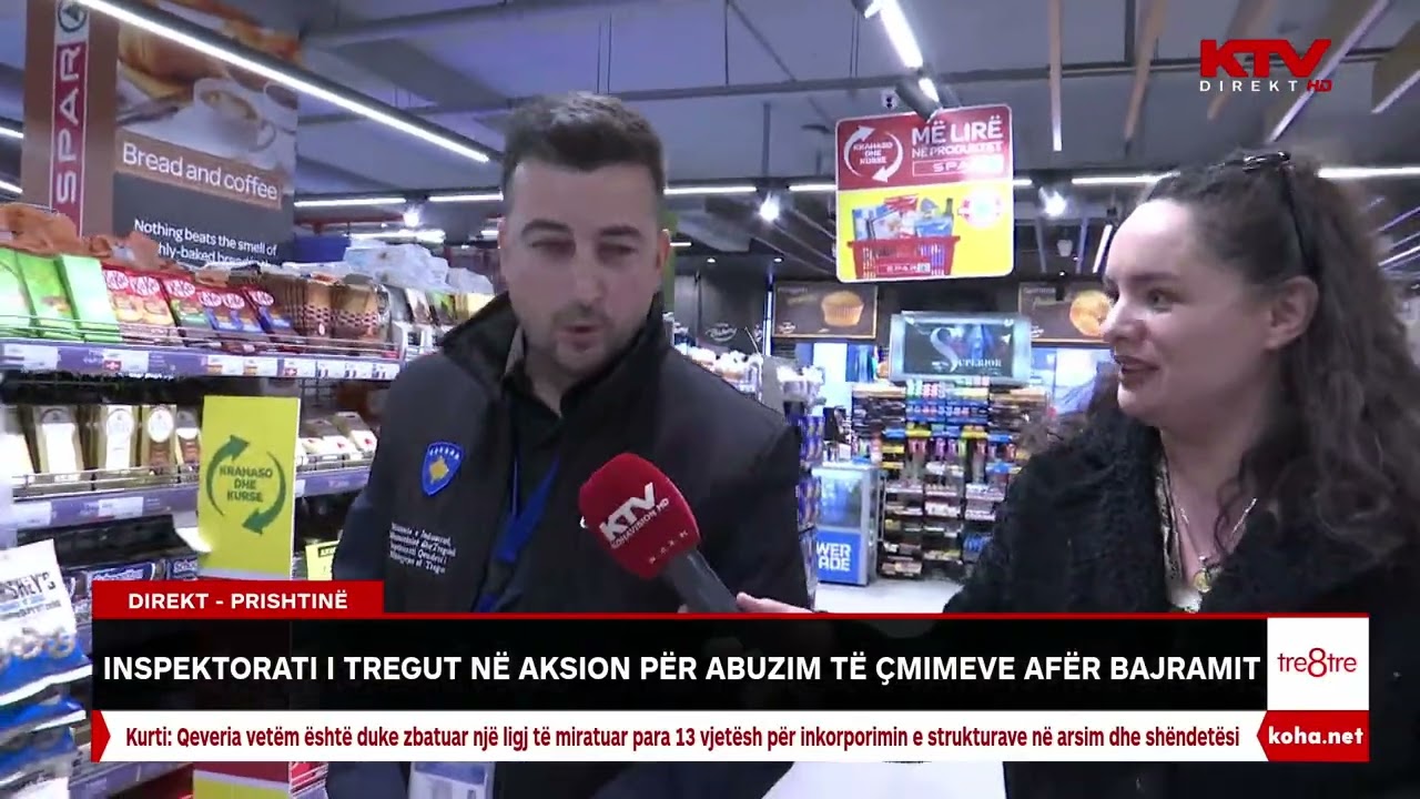 Aksioni i inspektorëve të tregut nëpër markete për t'i kontrolluar abuzimet me çmime
