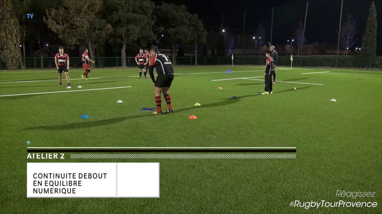Rugby Tour Provence : Continuité debout autour du porteur