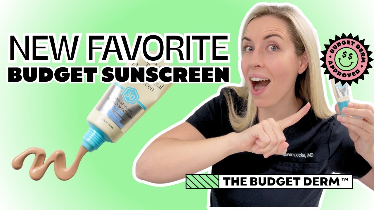 NEW FAVORITE BUDGET SUNSCREEN! | THE BUDGET DERM REVIEWS