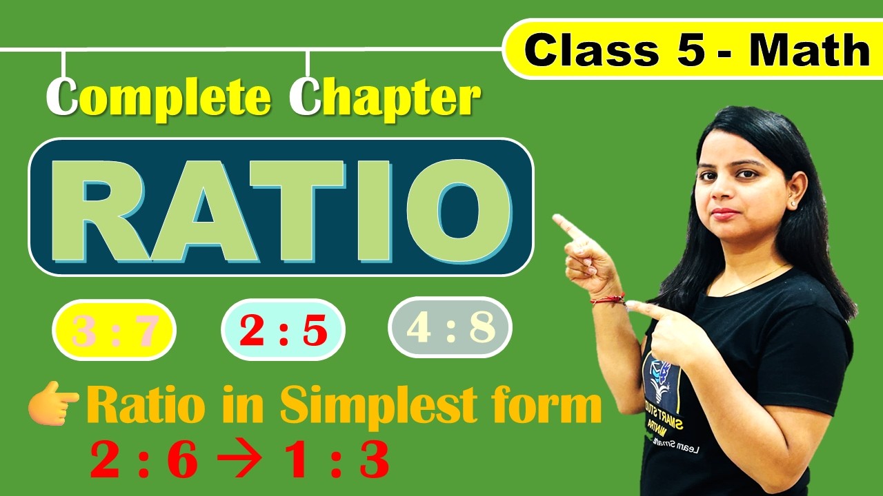 Ratio for Class 5 | Full Chapter Explained with Examples & Worksheet #class5maths #trending #ratio