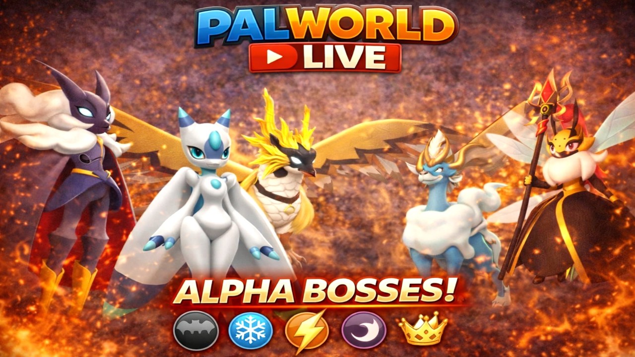 Palworld Live Hindi 🔴 | 6 Alpha Boss Fight + Rare Pals Capture! 💥⚡