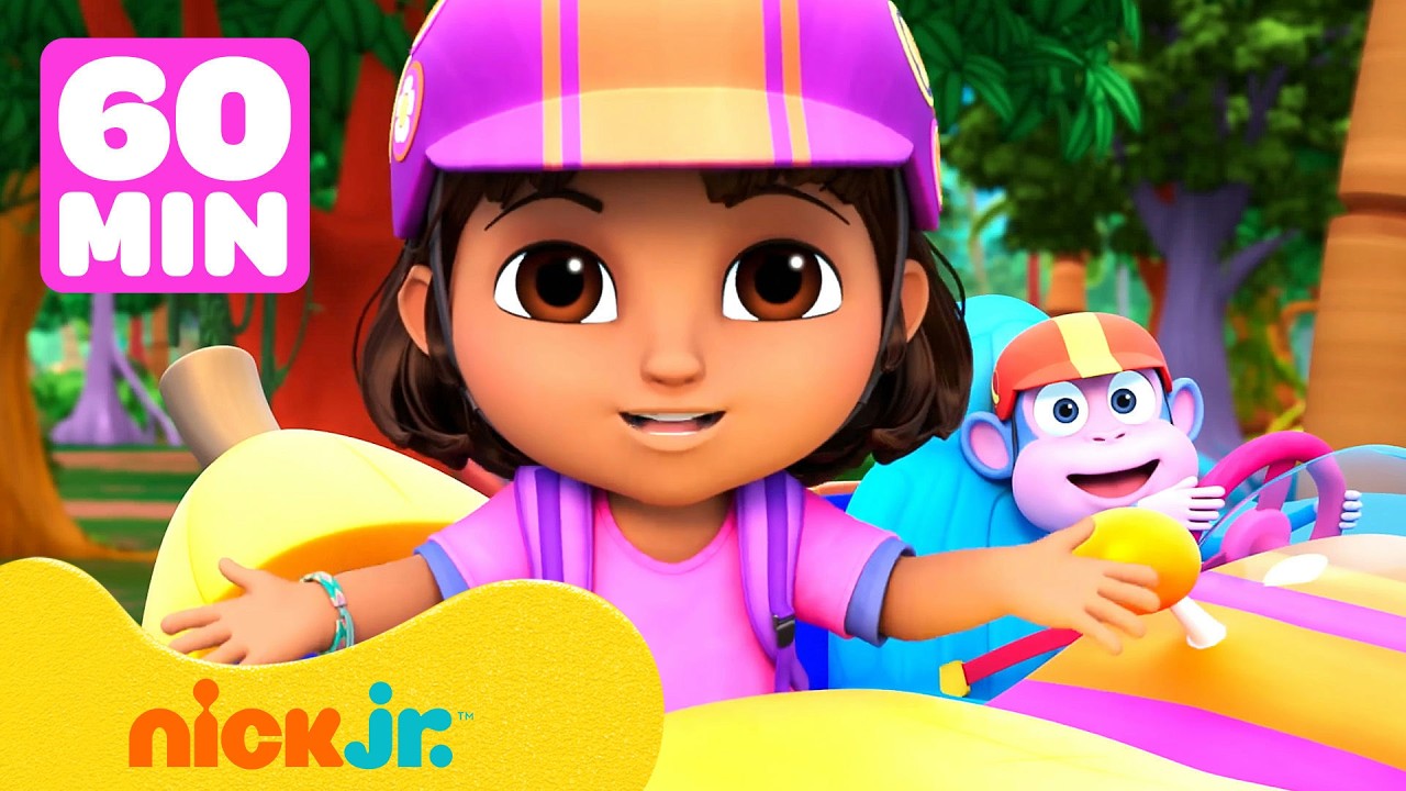 Dora | Sportowe zabawy i wyścigi z Dorą &ndash; 60 minut! 🏁 | Nick Jr. Polska