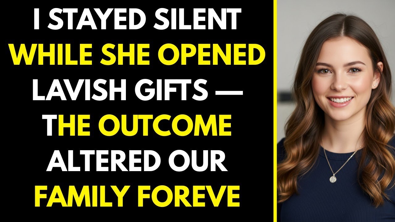 “I Stayed Silent While She Opened Lavish Gifts — The Outcome Altered Our Family Forever”