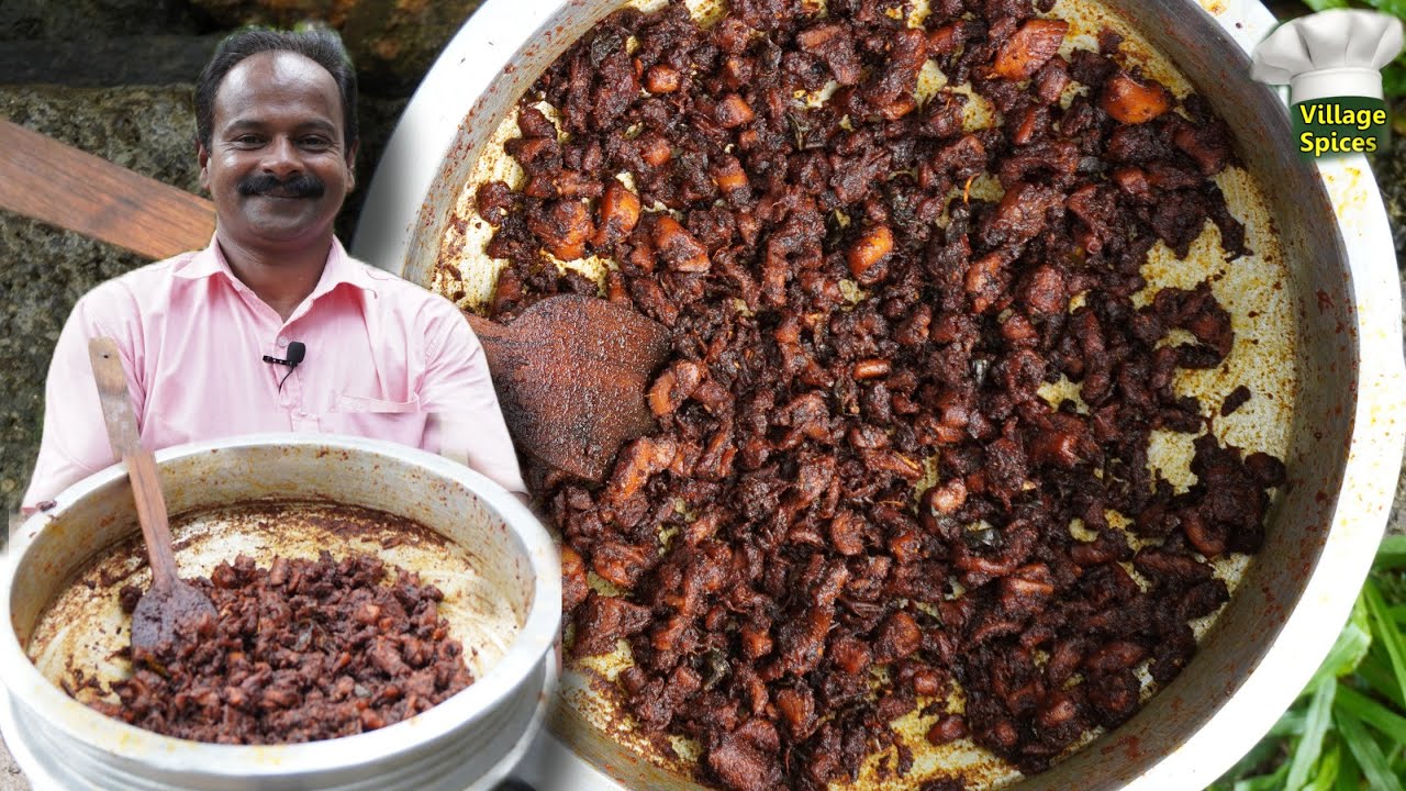 തനി നാടൻ ബോട്ടി ഫ്രൈ ഉണ്ടാക്കുന്ന വിധം 😋 | Boti Fry | Beef Intestine Recipie | Village Spices