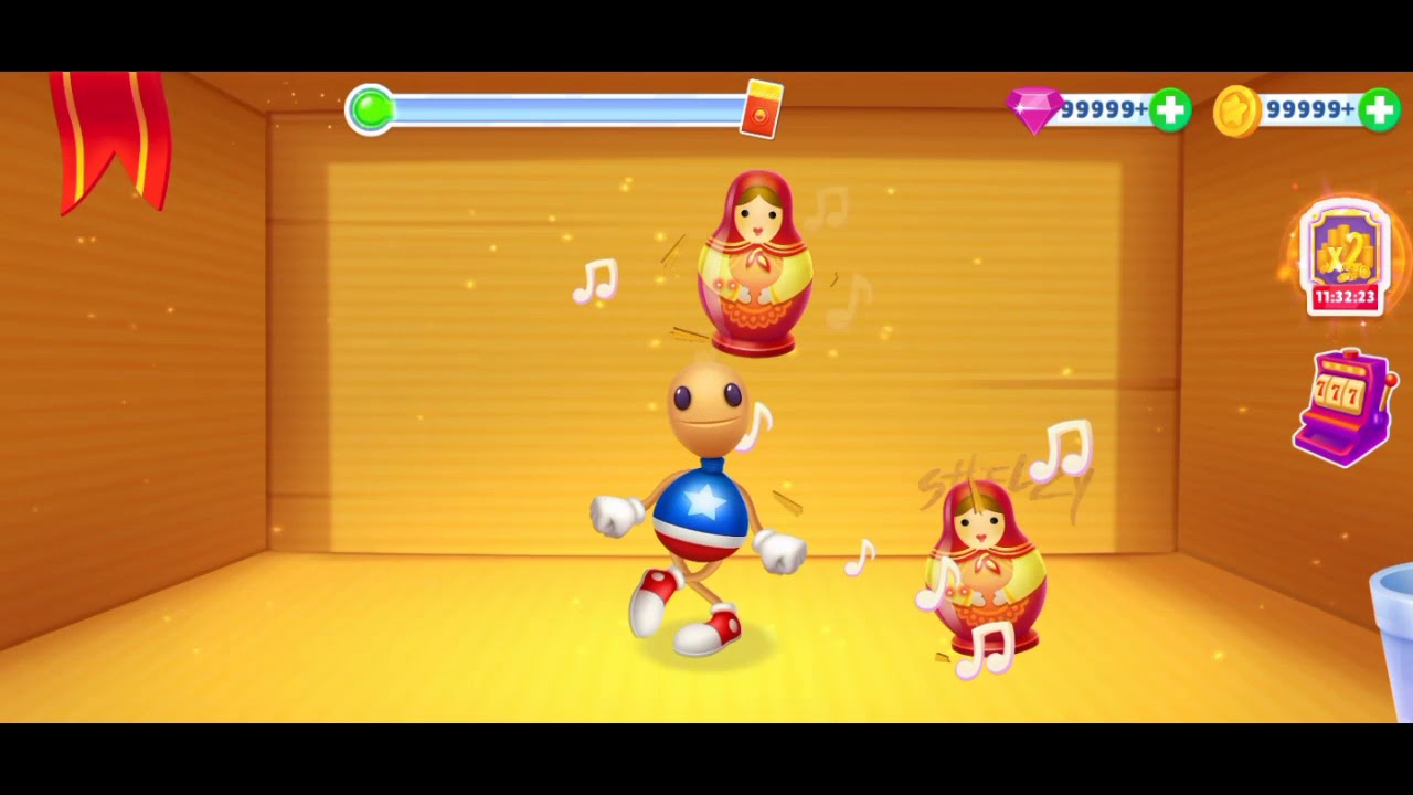 kick the buddy forever- Let's play with the music bomb !! matryoshka and monkey bomb !!