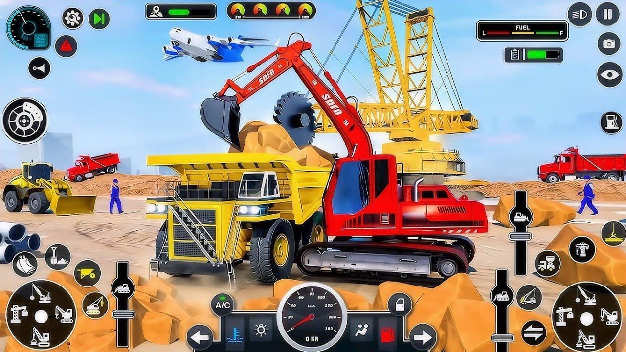 🏗️ MEGA JCB CONSTRUCTION TYCOON🛣️ 🔥 MASTER 3D🚜 JCB HEAVY MACHINES CONSTRUCTION GAME🛣️INDIAN JCB ROAD