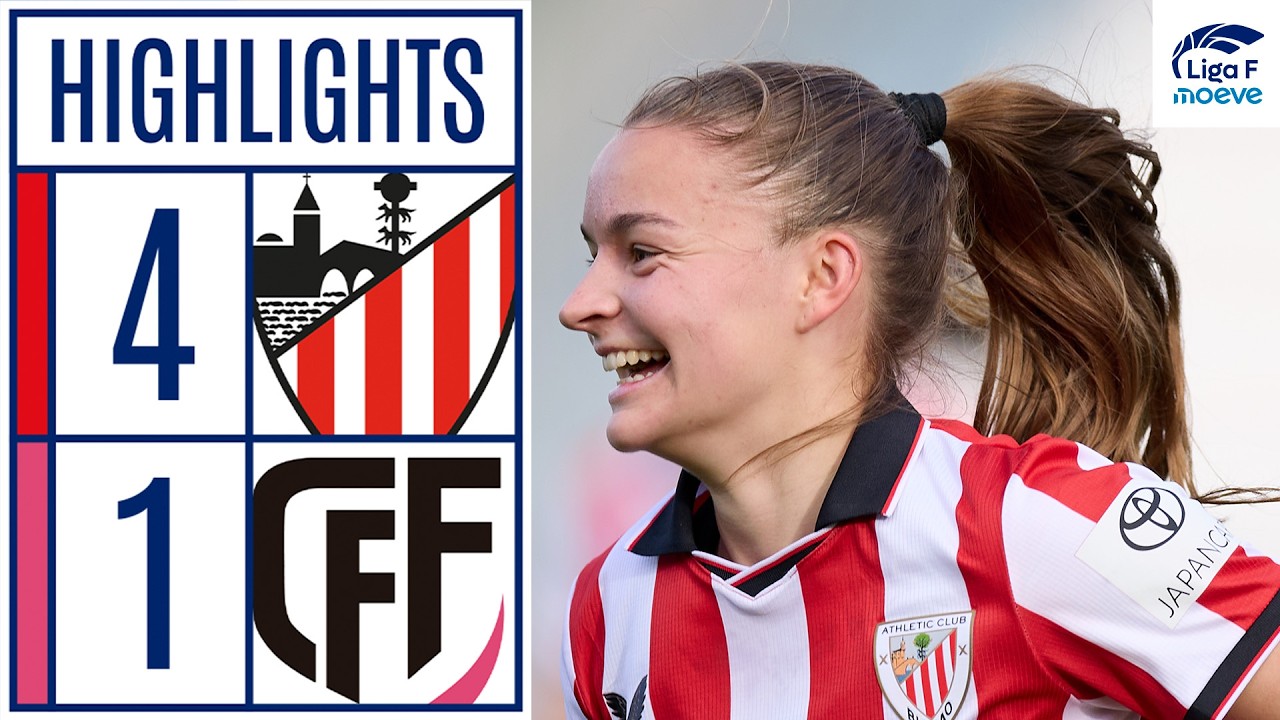ATHLETIC CLUB 4 - 1 MADRID CFF | RESUMEN LIGA F MOEVE