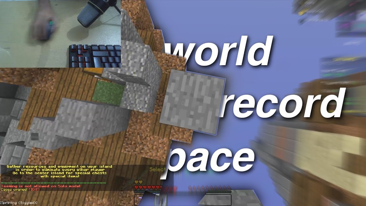 Speedrun Paced Rushes - Skywars Handcam