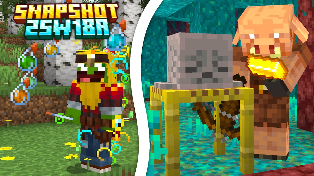 REWOLUCJA MIOTANYCH MIKSTUR! LEKKO ODŚWIEŻONY BARTER PIGLINÓW! Snapshot 25w18a