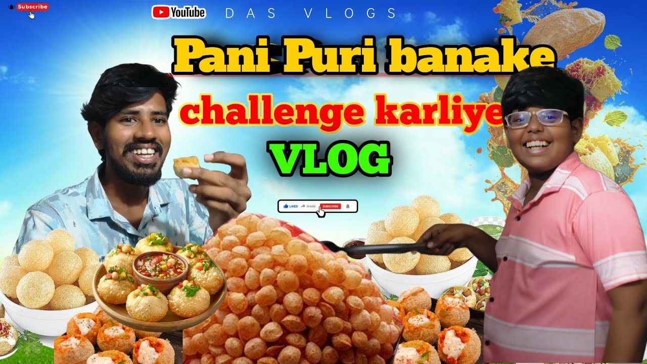 Ghar Me Pani Puri Banake Challenge Kiya 😍 | Day 9 Daily Vlogging Challenge | Funny Moments