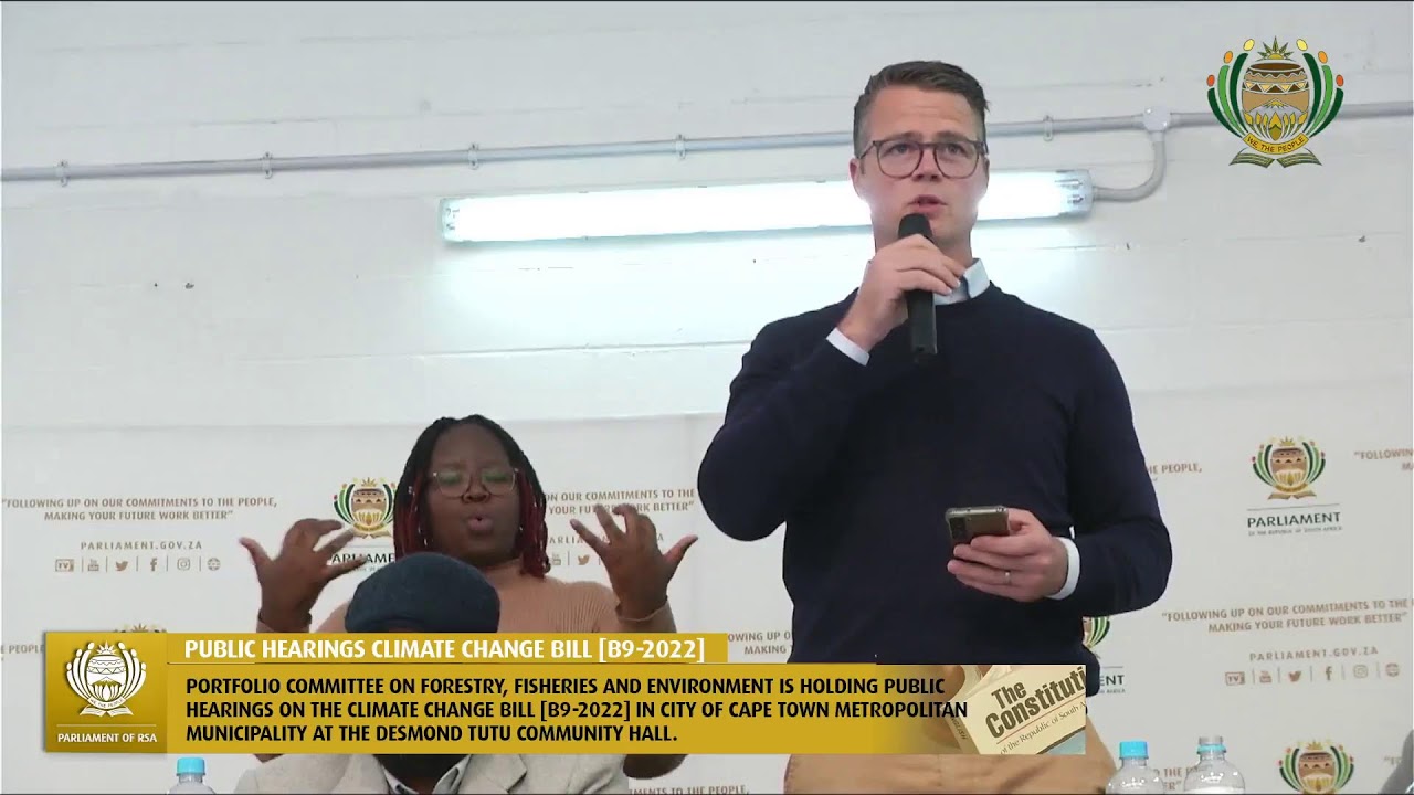 Public Hearings: Climate Change Bill, Desmond Tutu Community Hall, City of Cape Town Metropolitan&hellip;