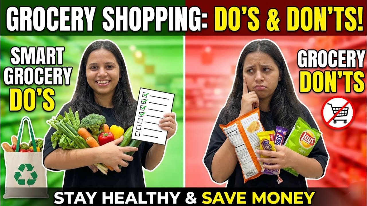 Ap grocery shopping sahi tarike se kr rhe ho ya galat? Aj se in Do’s & Don’ts ko follow kro.