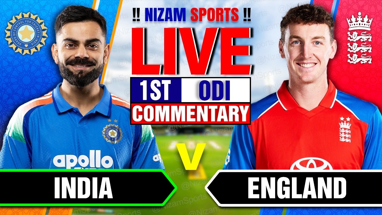🔴Live: India vs England | 1st ODI | Live Cricket Score & Commentary