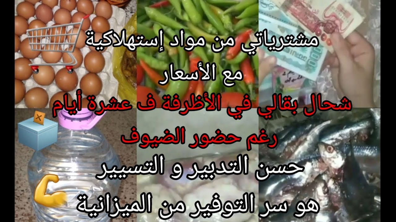 شحال وفرت هذا الشهر💰من بواقي الأظرفة🗳 في عشرة أيام و مشترياتي من مواد إستهلاكية مع الأسعار
