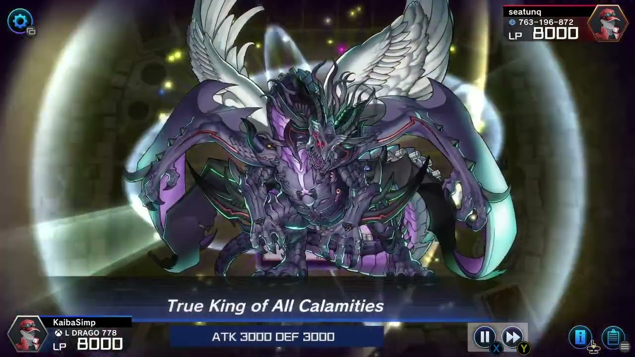 Turn 1 true king of all calamities with blue eyes (made plat I scoop)
