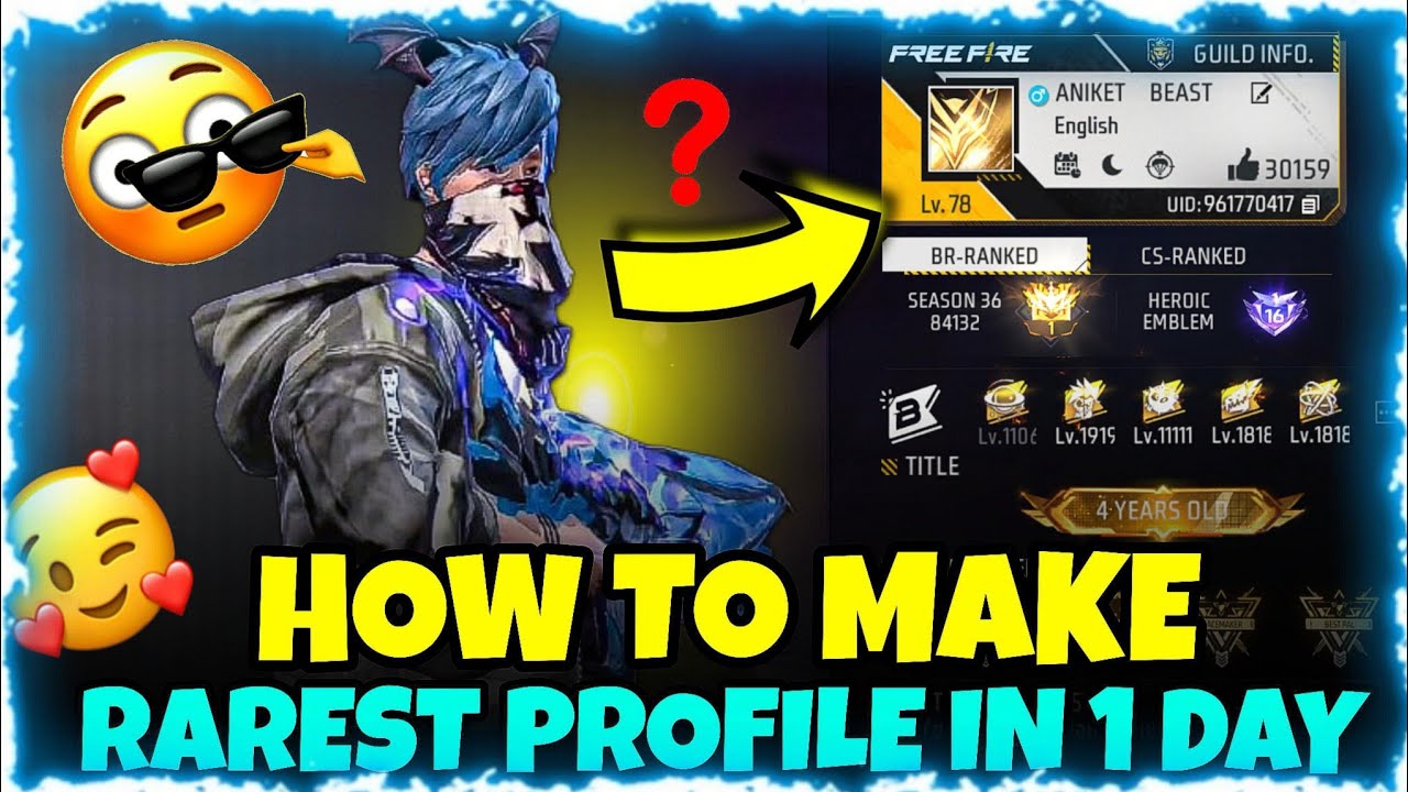 HOW TO MAKE UNIQUE PROFILE IN FREE FIRE 🔥🤯