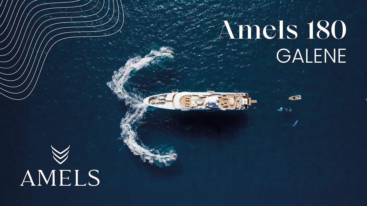 Amels 180 superyacht GALENE in Sardinia