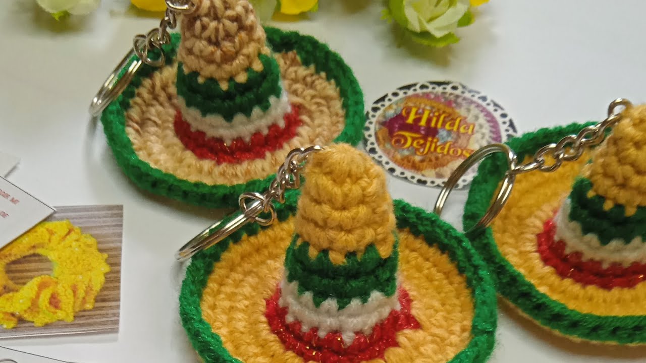 🇲🇽 Así entregué éste pedido 💲SOMBREROS MEXICANOS a Crochet en Llaveros ‼️ Hilda Tejidos 🔔