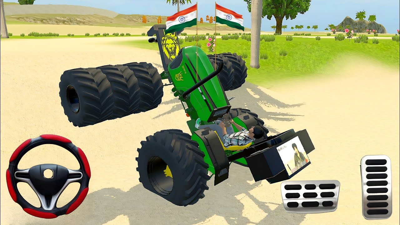 😈Modified Sonaleka Green Tractor🔥| Games: Indian Vehicles Simulator 3D (Gadi Wala Game) #2026 part 7