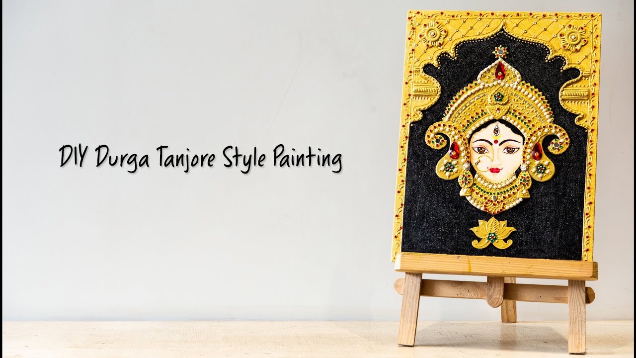 Fevicryl Hobby Ideas | DIY Durga Tanjore Style Painting