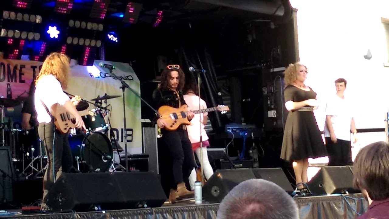 Our Propaganda sound check with Lucinda Lashes at Southampton Pride 2018
