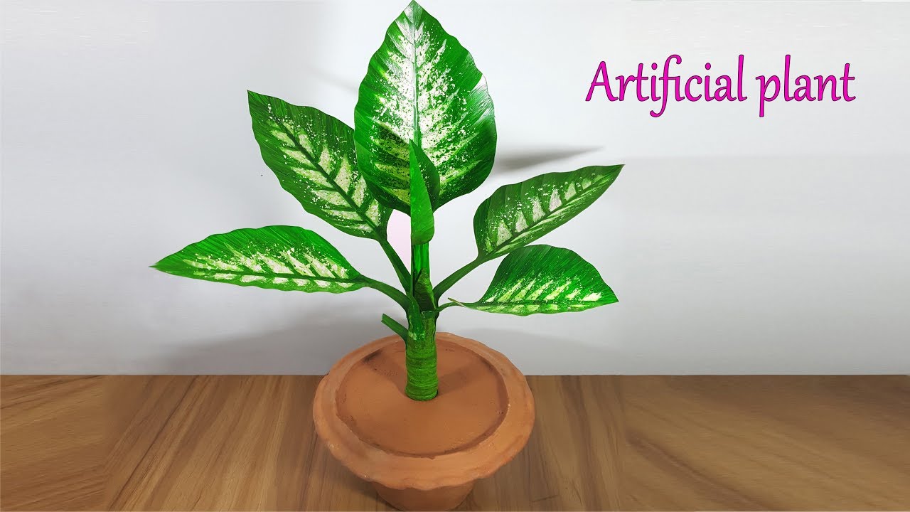 How to make artificial plant for home decoration || Best out of waste || Easy Craft idea