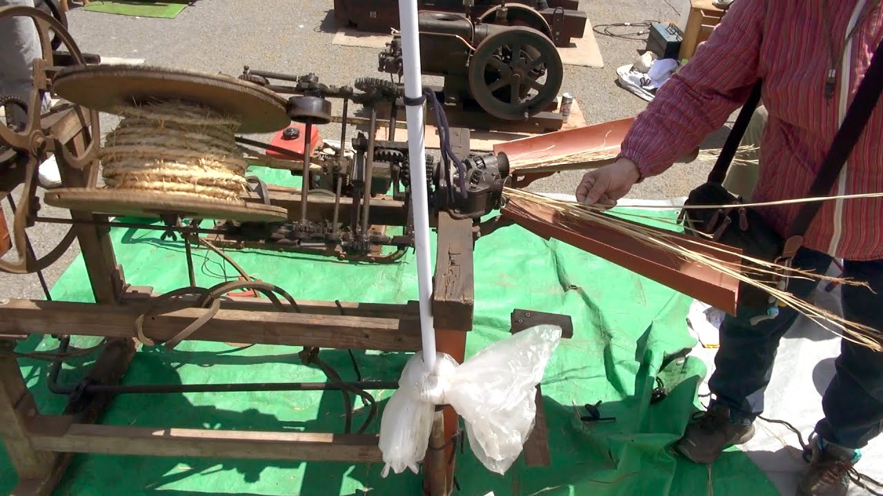 Old Engines in Japan (Extra) 1925~1950s Straw Rope Making Machine