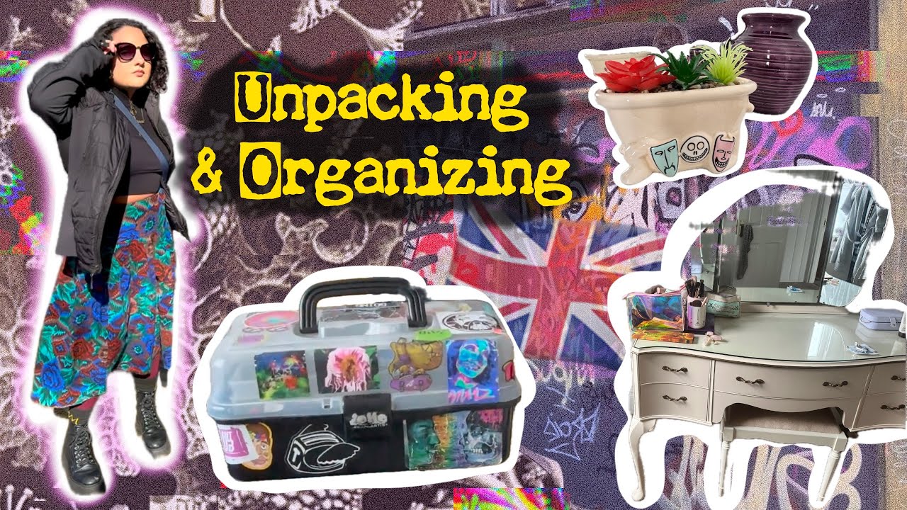 UNPACKING MY LIFE IN A NEW COUNTRY! ORGANIZING THE STUDIO & CLOSET ROOM + crafting + show & tell
