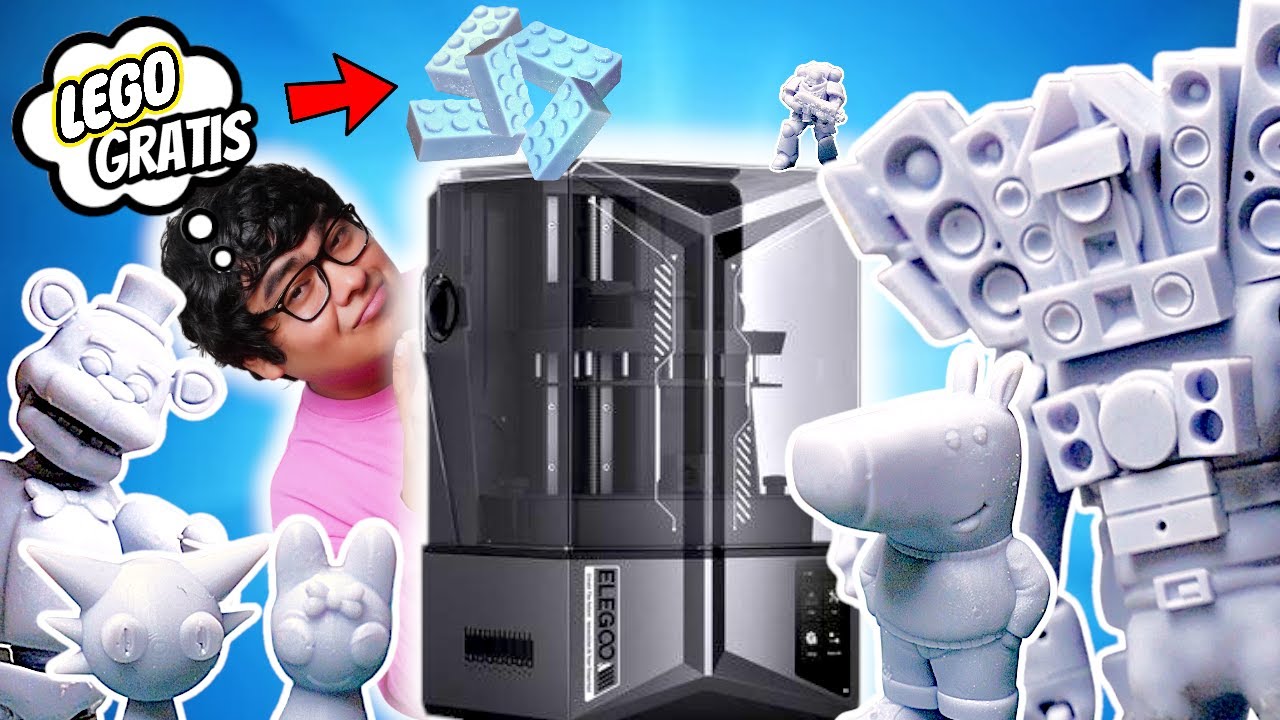 Hago mis propias Figuras y Piezas en 3D, LEGOS GRATIS!