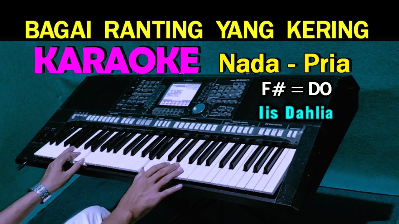 BAGAI RANTING YANG KERING - Iis Dahlia | KARAOKE Nada Pria, HD