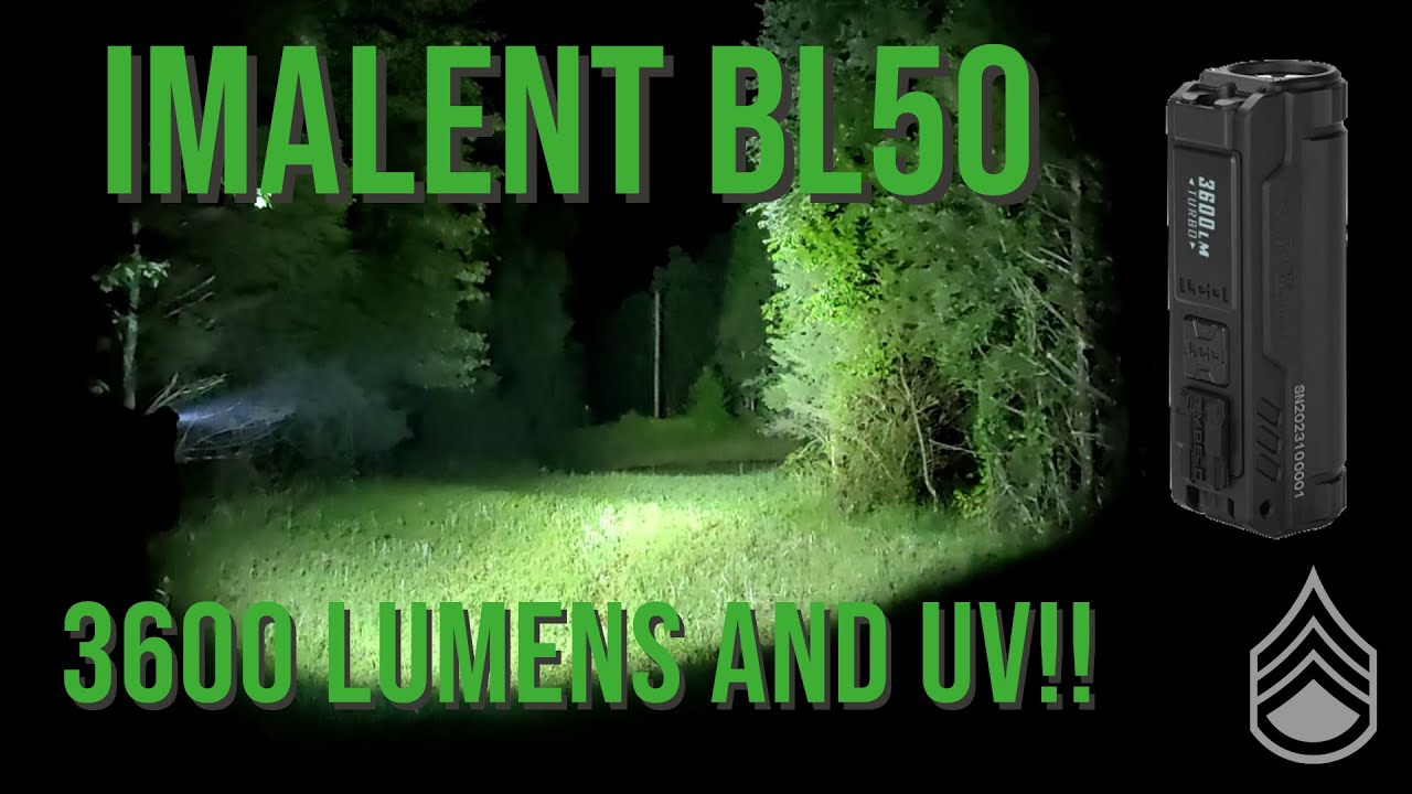 IMALENT BL50 - 3600 Lumens and UV!!