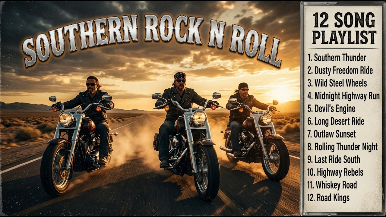 Southern Rock N Roll 🌑 Dark Highway Rock for Lone Wolf Riders